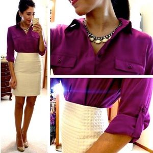 Ann Taylor LOFT Candy Dot Skirt